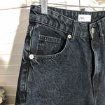ZARA High Rise Wide Leg 90s Retro Black Jeans Size 4 Photo 2