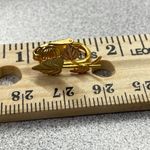 10K Gold Black Hills Rose Leaf Clip On Earrings + Gold Filled Clip Photo 6