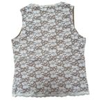 Vintage Y2K Babydoll K. Kirkwood Lace V Neck Tank Cami SZ M Softgirl Work Lined Size M Photo 1