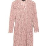 💕MARINA💕 Scalloped Sequined Lace Sheath Dress ~ Blush Medium M NWT Photo 5