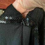 Free People  Black Sequin and Mesh‎ Romper Photo 9