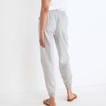 Madewell  Hemp-Cotton Pull-On High-Rise Jogger Pants Blue Gray Size Medium Photo 2