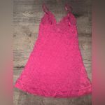Victoria's Secret Victoria’s Secret RARE Y2K HOT PINK LACE Mini Lingerie Dress Large Photo 9