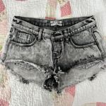 One Teaspoon Gray Distressed Shorts Photo 0