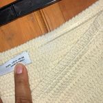 ZARA 400. strapless eyelet cream and white knit top size large Photo 3