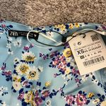 ZARA Satin Floral Dress Photo 1