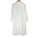 CP Shades  Textured Cotton Button Midi Dress Sz Small White Photo 2