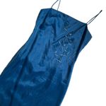 Rampage Vintage bridesmaid Prom Blue Shimmery dress Photo 13