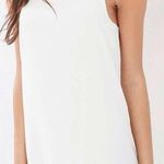 Silence + Noise White Scalloped Neckline Mini Photo 0