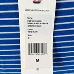 Vineyard Vines V Neck Striped Maxi Dress Tide Blue Photo 6