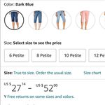 Gloria Vanderbilt Nwt  cropped blue jean shorts! Photo 10