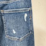 EXPRESS  Blue Super High Rise Distressed Slim Ankle Jeans Womens 2 Raw Hem Denim Photo 6