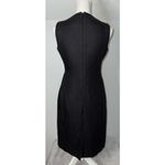 Talbots Women’s Irish Linen Boatneck Sheath Black Dress 4P Photo 3