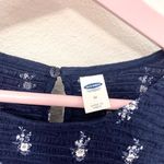 Old Navy  Smocked Long Sleeve Midi Dress Navy Floral Size M Photo 1