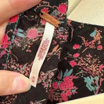 Free People Monica Top, Floral Open Back Puff Sleeve Cinched Waist Blouse Med Photo 15