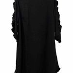 Mittoshop  Ruffle Black Dress Women’s Large Photo 0