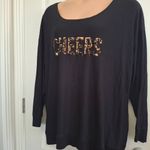Torrid Sleep Sz 3 Black Cheers Sequin Women's Top Photo 4