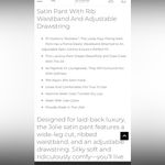 Satin Pant With Rib
Waistband And Adjustable
Drawstring S light blue fall cozy Photo 2