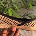 UGG  Indah burlap black tan beige polka dot slip on ballet maryjane flats espadrille sheepskin uggs Photo 2