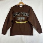 Buch and Stone New York 1996 Legendary Vibes Brown Sweatshirt Crewneck Women L Brown Size L Photo 1
