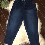 Vintage America dark denim paperbag Jeans sz 20 Blue Photo 0