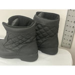 Womans Weathermates Julia Size 7 M Black Quilted Lined Zip Up Ankle Snow Boots Photo 4