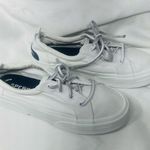 Sperry Top-Sider White Canvas Sneakers Women’s 6 Classic Nautical Coastal Preppy Photo 0