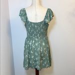 Hollister  Green Tiered Skater‎ Skirt Knee-Length Casual Photo 2