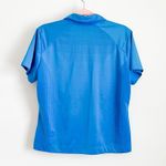Nike  Golf Blue Short sleeve half Zip Dri Fit Top Large Photo 3
