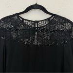 Milly  Sequined 3/4 Bell Sleeve Silk Blend Blouse Size 8 Photo 2