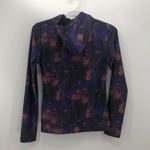 Nike hooded purple black maroon splotched zip up running performance workout sz Photo 5