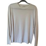 Vince . Long Sleeve T-Shirt Crew Neck Pullover 100% Pima Cotton Cream Women's XS Photo 0