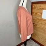 Madewell V-Neck Full Sleeve Top Shirt Blouse in Rust Orange Medium Photo 2