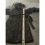 Eddie Bauer  Brown Quilted Parka Hooded Puffer Goose Down Jacket Size XS Warm Photo 7