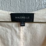 Majorelle Powell Cut Out Mini Dress Short Sleeve in Linen Pink Sand Women’s S Photo 4