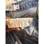 Refuge  Women’s Medium Wash Flare Jeans Raw Hem – Size M Photo 2