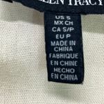 Ellen Tracy  LINEN BLEND HI/LO TOP W/TASSEL ZIPPER TANK S OATMEAL‎ COLOR PREOWNED Photo 4