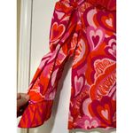 Alden Adair Jean Top Lovers Lane Size Medium NWT Red Pink Romantic Blouse Photo 9
