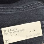 Favorite Daughter The Erin High Rise Slim Straight Jeans Boulder Washed Black 29 Photo 7