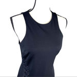 Daniel Cremieux Cremieux Black Sleeveless Sheath Dress Stretch Ponte Knit Side Lacing Career 4 Photo 2