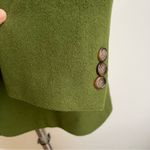 DKNY Vintage 1990s  Wool Cashmere Blazer Green Two Button Hong Kong Size 10 Photo 2