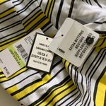 Nine West Dress Yellow Black White Striped Cap Sleeve Summer Dress Size 4 NEW Photo 9
