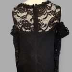 Bisou Bisou  Michele Bohbot Black Lace Cold Shoulder Dress Women’s Size 16 Photo 3