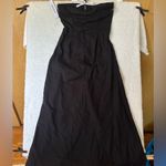 Princess Polly  “Bijou” Black Strapless Maxi Dress Contrast Tie Photo 1