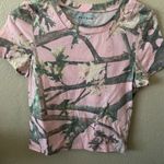 PacSun  Pink Camo Baby Tee Photo 0