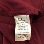 Lulus Lulu’s Forevermore Burgundy Skater Dress Halter Neck NWT size Small Photo 10