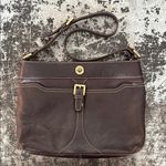 Etienne Aigner  Brown Leather Shoulder Bag w/Adjustable Strap 13x9x3" Photo 0
