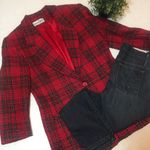 Diane Von Furstenberg Vintage 80s DVF Wool plaid blazer Photo 0
