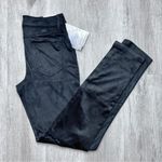 REWASH Black Suede Snakeskin Pants 1/25 Photo 1