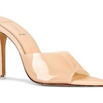 Black Suede Studio Bella High Heels Mule in Blush 8 Womens Pointy Mules Tan Photo 0